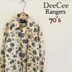 70s DeeCee Rangers ウエスタンシャツ 花柄 ボタニカル柄
