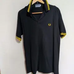FRED PERRY 黒ポロシャツ　sizeL イングランド製
