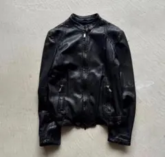 00s emporio armani single leather jacket