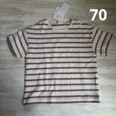 futafuta dailyline ボーダー 半袖Tシャツ 70のサムネイル