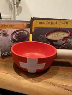 真夏の酷暑のフォンデュ〜おいジィーよ〜！オランダ・ボスカ　スイス国旗柄のサムネイル