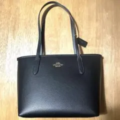 美品】COACH テイタム キャリーオール 2way トートバッグ A4可 黒