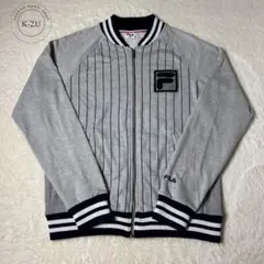 フィラ　フルジップ　スウェットジャケット　トラックジャケット　ストライプ