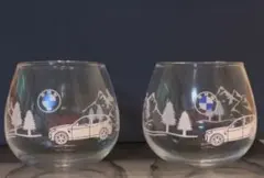 BMW ガラスグラス 2個セットのサムネイル
