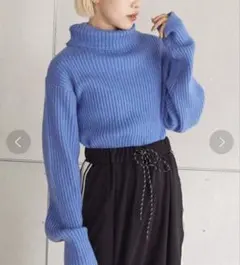 wcloset タートルネックリブニットのサムネイル