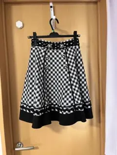 【axes femme】チェック柄フレアスカート