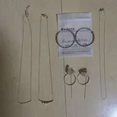 ネックレス ピアス セット