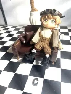 Cミニチュア ソファ 1/12サイズ ハンドメイド シルバニア オビツ11 等のサムネイル