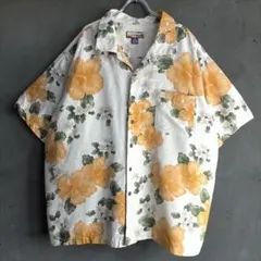 Havana Jack's Cafe シルク アロハシャツ XXL アイボリーのサムネイル