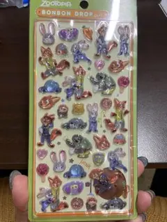 H*U様 新品☆ズートピアボンボンドロップシール正規品