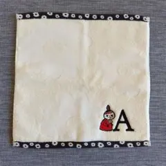 リトルミイ　タオルハンカチ　②　 イニシャルA　刺繍入り　アップリケのサムネイル