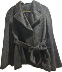 UNITED ARROWS ベルト付　アルパカ混　ショートコート