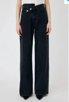 MOUSSY CROSS WAIST WIDE STRAIGHT