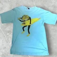 希少デザイン 90s VOLCOM Tシャツ 半袖 アート ストリート 古着 M
