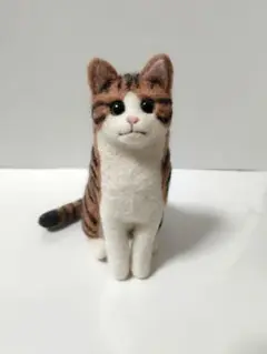 羊毛フェルト猫