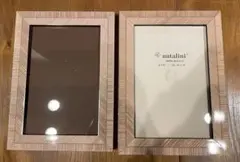 natalini イタリア製フォトフレーム くすみピンク　2点セット破格