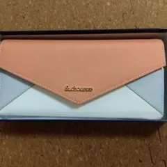 & chouetteピンクオレンジ&ホワイト 長財布のサムネイル
