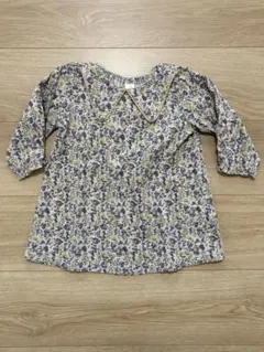 Cottoli 花柄長袖ワンピース 80