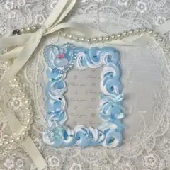 トレカケース　ホイップデコ　水色