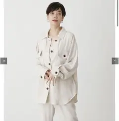 アズールバイマウジー　ルーズドルマンシャツジャケット