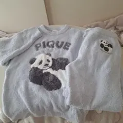 ジェラートピケ　パンダルームウェアセット