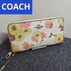 COACH コーチ 花柄 長財布 ラウンドファスナーのサムネイル