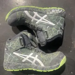 asics 安全靴 ウィンジョブ BOA グリーン28.0 - メルカリ