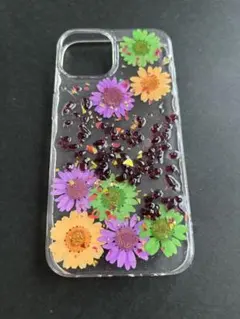 押し花デザイン iPhone14ケース