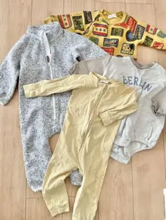 美品 70cm 80cm ロンパース 4枚セット H&M devirock