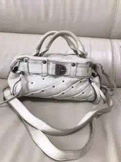 アイボリー　2wayバック　ショルダーバック