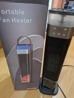 ポータブルファンヒーター セラミックヒーター 加湿機能付ファンヒーター 暖炉のサムネイル
