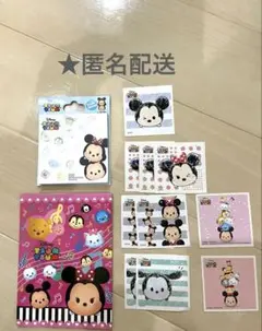 ディズニー　ツムツム　ミッキー　ミニー　ステッカー　シール　メモ帳　付箋　セット