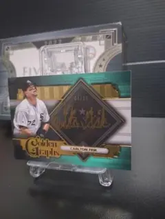 【永久欠番】topps FIVE STAR CARLTON FISK auto