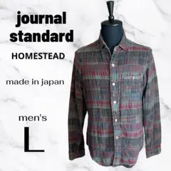 【journal standard homestead】フランネルシャツ　日本製のサムネイル