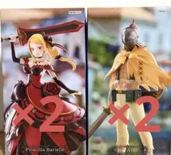 【各2個】 リゼロ　GiGO限定　王選候補者と騎士フィギュア　アル　プリシラ