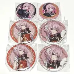 【美品】『初音ミク＆ピアプロキャラクターズ』ビビット缶バッジ 巡音ルカ 6点
