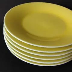 Noritake イエロー 銘々皿 6客