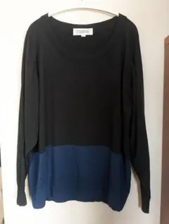 JOHN SMEDLEY ジョンスメドレー ハイゲージ 長袖ニット ウール 黒