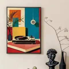 北欧風 モダンアートポスター レコードデザイン 韓国インテリア 壁掛け おしゃれ