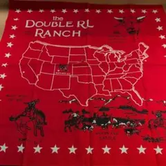 RRL The Double RL Ranch プリントバンダナ レッド