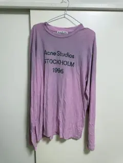 Acne Studios 1996 長袖Tシャツ ピンク XS - メルカリ