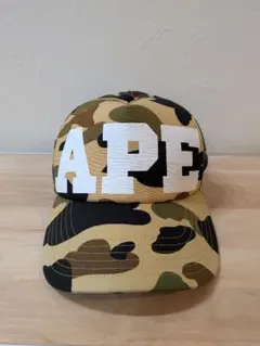 A BATHING APE 迷彩柄 メッシュキャップのサムネイル