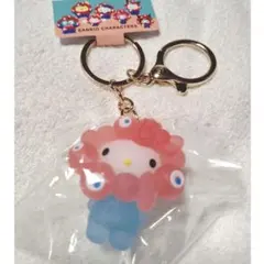 新品 サンリオ ミャクミャク キティ クリア キーホルダー万博 ハローキティ