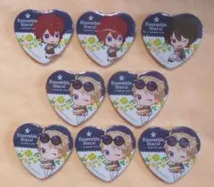 あんスタ ハート型缶バッジ≪朱桜司・鳴上嵐・朔間凛月≫アニカフェ