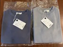 pairmanon 襟ラウンドネーム付きプルオーバー 2着セット　100・90