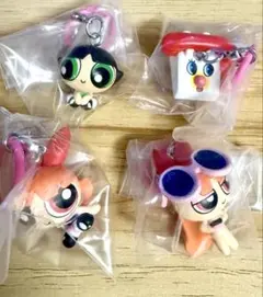 パワーパフガールズ キーホルダー 4体セット めじるしアクセサリー
