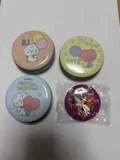 BTS BT21 缶ケース 3個セット+缶バッチ V ジン テヒョン