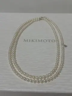 ミキモト インフィニティ ロングパールネックレス K18 5-5.5㎜ 美品 