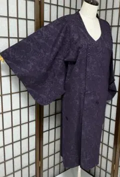 専用b259 正絹　乱菊　ビロード　輪奈コート　着物