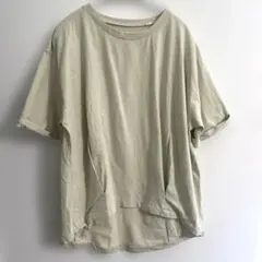 グローバルワークオーバーサイズ ポケット付きTシャツ ベージュフリーのサムネイル